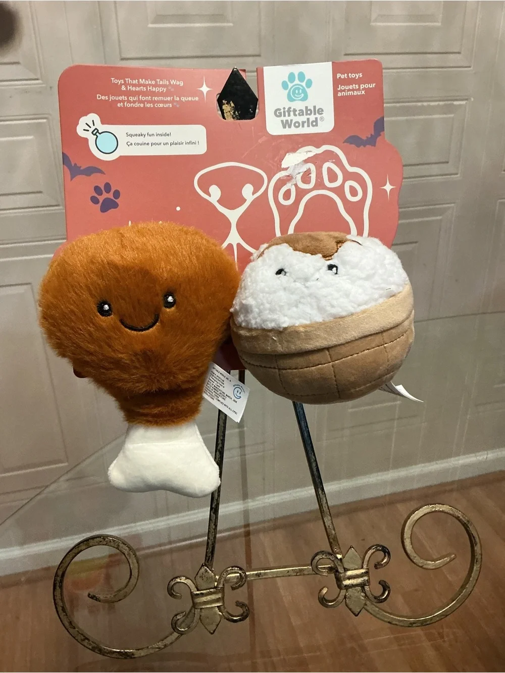 Giftable Set Of 2 Giftable Toy w/Squeaker & Crinkle & Squeaker